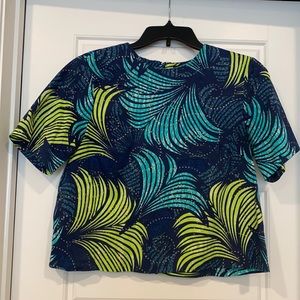 Tribal print H&M crop top